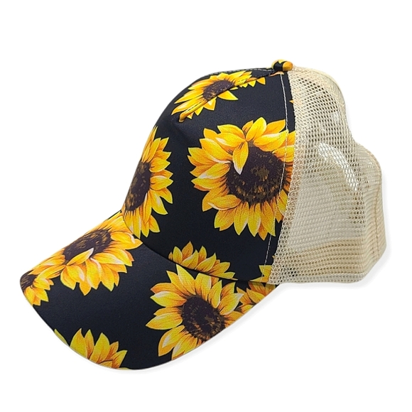 Accessories - Sunflower Criss Cross Pony Cap